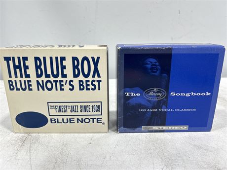 2 BLUES/JAZZ BOX SETS - EX + W/BOOKS