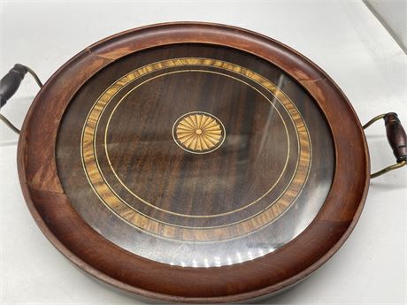 VINTAGE INLAID SERVING TRAY