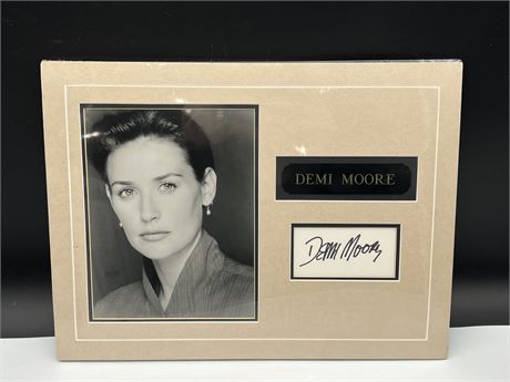 DEMI MOORE SIGNED PHOTO - MATTED TO 11”x14” W/ COA