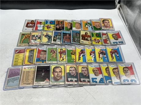 (39) 1960s CFL CARDS