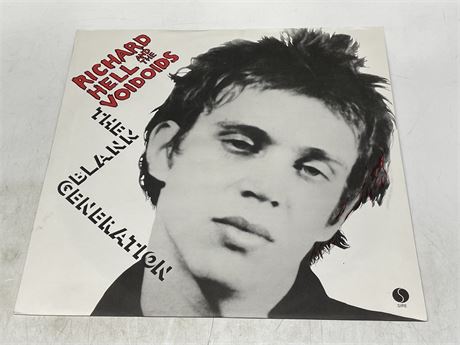 RICHARD HELL AND THE VOIDOIDS BELGUM PRESS - THE BLANK GENERATION -EXCELLENT (E)