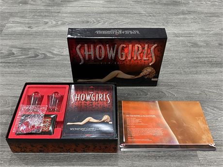 SHOWGIRL VIP LIMITED EDITION DVD BOX SET W/GAME, GLASSES, ETC. - USED/VERY GOOD