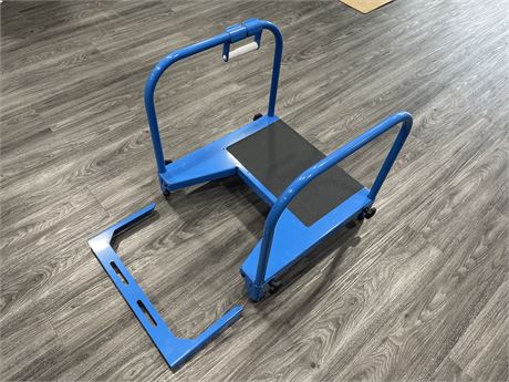 TOILET STEP STOOL WITH HAND RAILS 23”x20”x22”