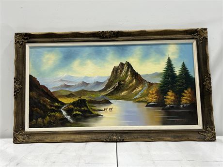 ORIGINAL SIGNED PAINTING BY PAUL CHE (55”x31”)
