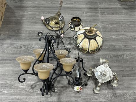 LARGE LOT OF VINTAGE LIGHTING FROM HERITAGE HOUSE