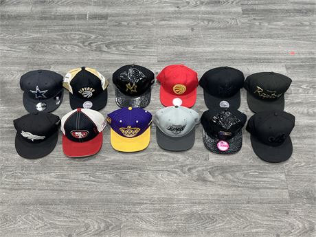 12 MISC SPORTS HATS