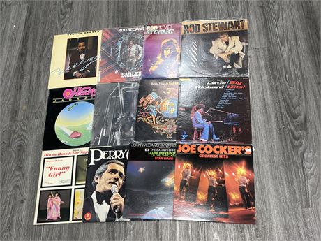 12 RECORDS - MOSTLY IN EXCELLENT CONDITION