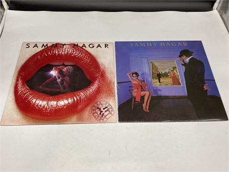 2 SAMMY HAGAR RECORDS - VG (Slightly scratched)