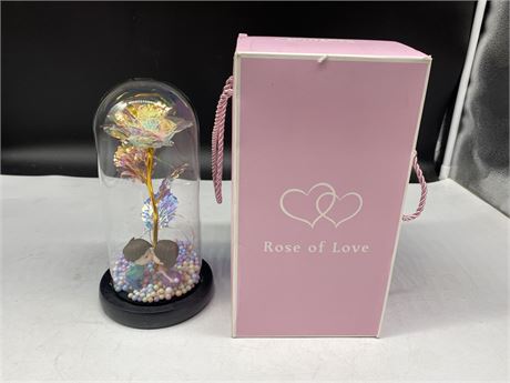 ROSE OF LOVE LIGHTUP DECORATION (9” tall)