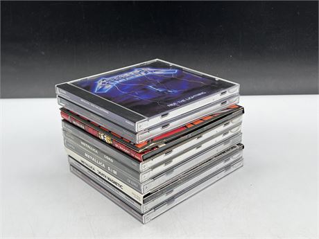 9 METALLICA CDS - ALL SUPER CLEAN