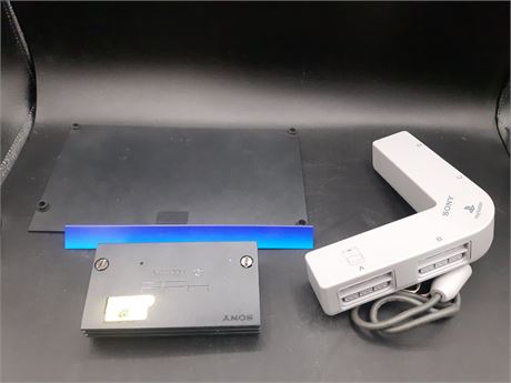 STAND, NETWORK ADAPTER & MULTI TAP - PS1 / PS2