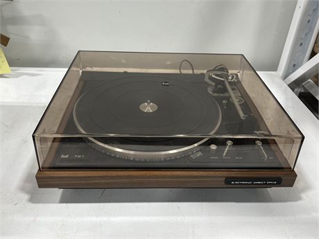 VINTAGE DUAL 721 TURNTABLE - WORKS BUT STUCK IN “ON” POSITION