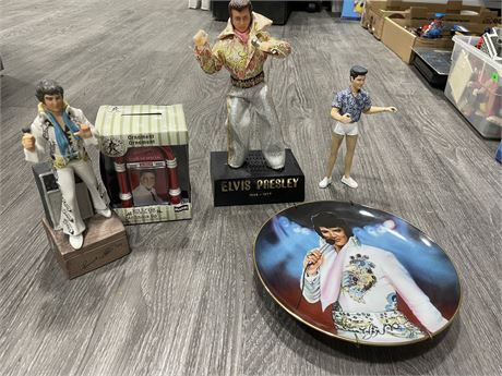 MCCORMICK ELVIS DECANTER - SMALL AND EMPTY ELVIS SOLOD STATE RADIO,
