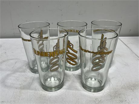 5 VINTAGE 007 GLASSES