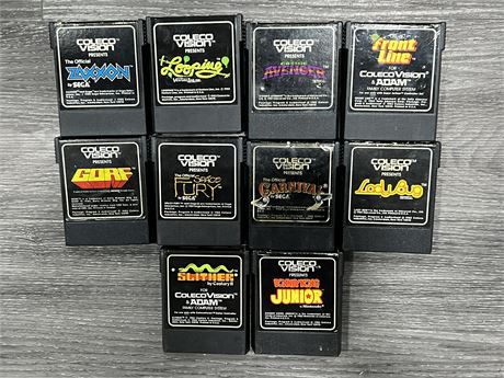 10 COLECO VISION GAMES