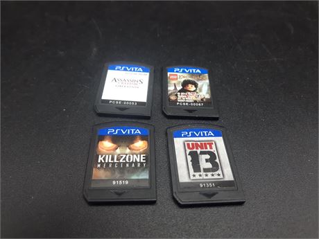 COLLECTION OF PS VITA GAMES - EXCELLENT CONDITION