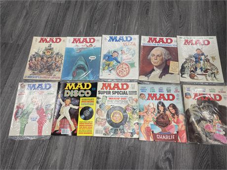 10 - 1970’S MAD MAGAZINES