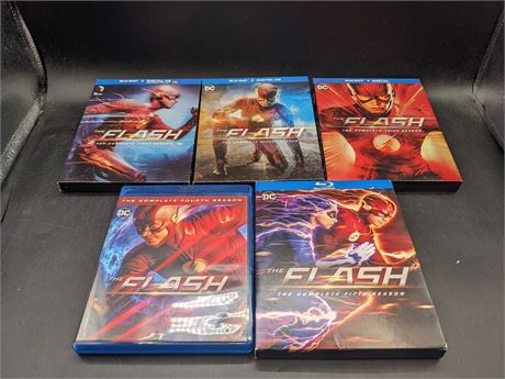 FLASH SEASONS 1-5 BLURAY - EXCELLENT CONDITION