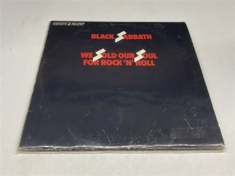 BLACK SABBATH - WE SOLD OUR SOUL FOR ROCK N ROLL - GOOD (Scratched)