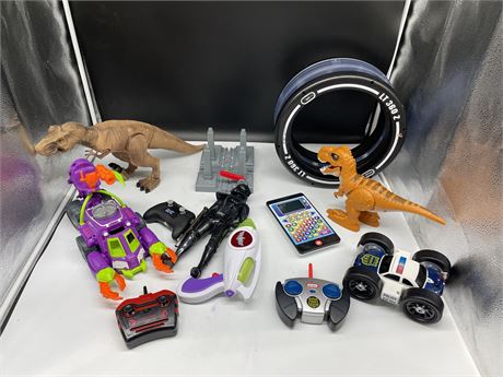 LOT OF MISC TOYS (some need batteries)