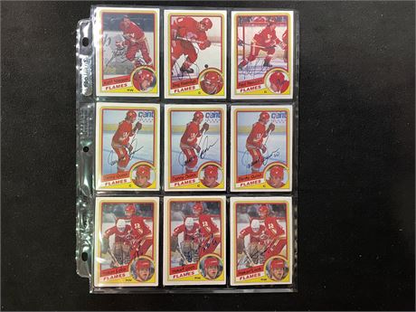 SLEEVE OF SIGNED 84’ FLAMES CARDS