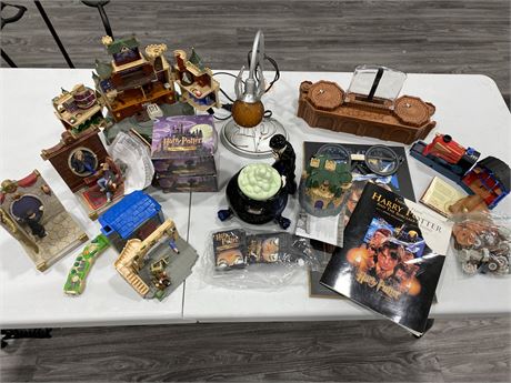 LOT OF HARRY POTTER COLLECTABLES