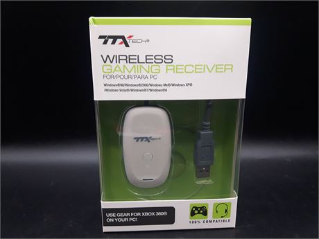 SEALED - WIRELESS CONTROLLER ADAPTER - XBOX 360