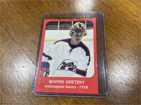 PRE ROOKIE GRETZKY INDIANAPOLIS RACERS 1978 CARD