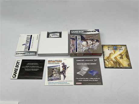 GBA FINAL FANTASY IV - COMPLETE W/ INSTRUCTIONS & ALL INSERTS