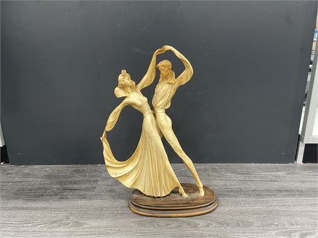 R.SANTINI - STATUE OF TWO DANCERS 19” TALL