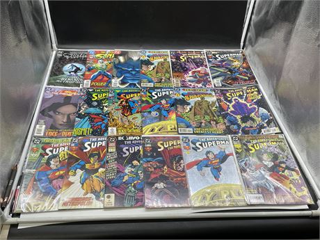 18 ASSORTED SUPERMAN COMICS