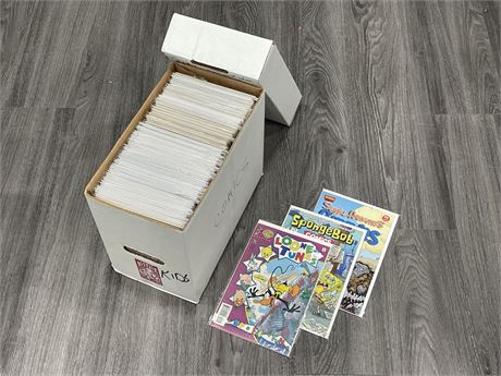 SHORT BOX OF COMICS - MAINLY KIDS COMICS
