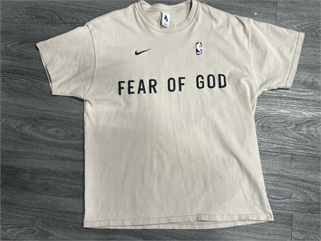 NIKE X FEAR OF GOD SHIRT - SIZE M - AUTHENTICITY UNKNOWN