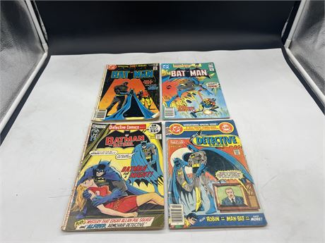 4 BATMAN COMICS