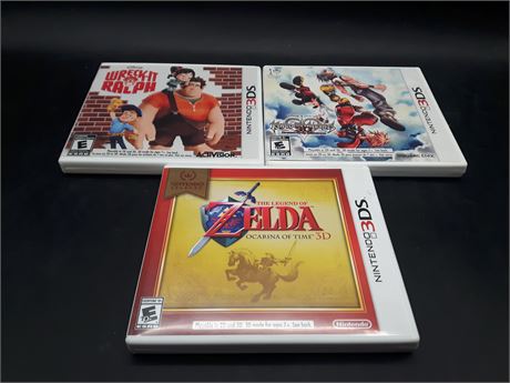 COLLECTION OF 3DS GAMES - VERY GOOD CONDITION