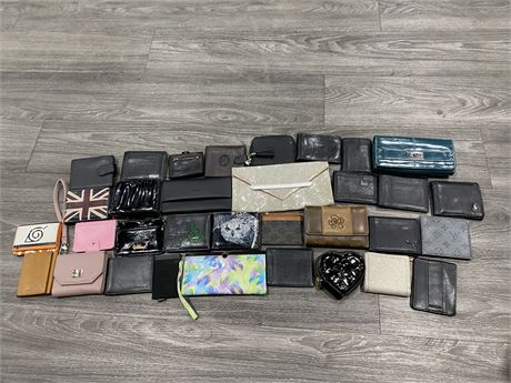 33 ASSORTED WALLETS
