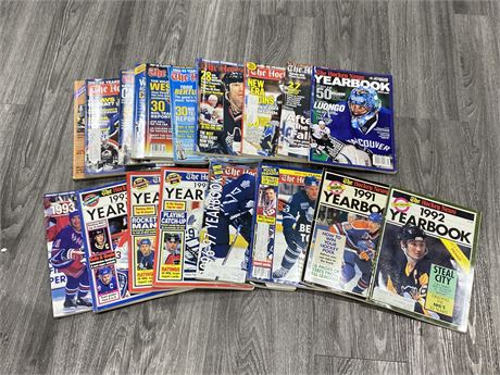 18 NHL MAGAZINES (Some vintage)