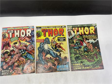 THE MIGHTY THOR #222, #224, & #227