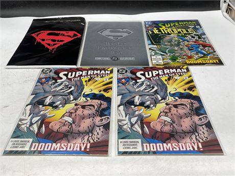 5 SUPER MAN COMICS