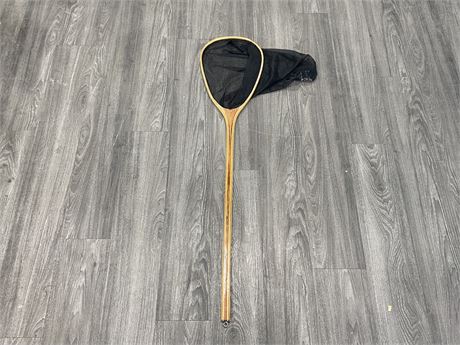 HAND CRAFTED WOODEN LANDING NET (49”)