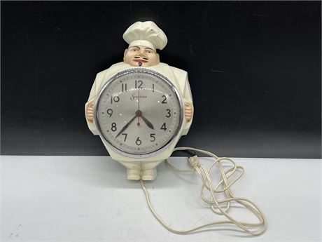 VINTAGE SESSIONS CHEF CLOCK - 11” TALL
