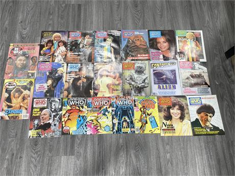 LARGE LOT OF DR. WHO COMICS & MAGAZINES