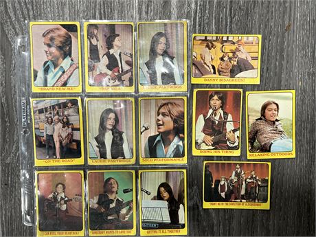 LOT OF 1970/71 PARTRIDGE FAMILY CARDS