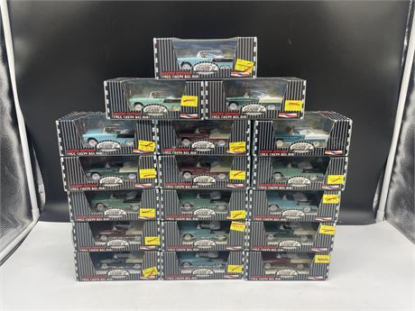 HUGE LOT OF 18 GEARBOX LIMITED EDITION 55’ CHEVY BEL AIR PEDAL DRIVEN CARS -
