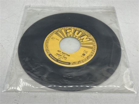 EARLY JOHNNY CASH 45RPM RECORD SUN LABEL - GOOD CONDITION