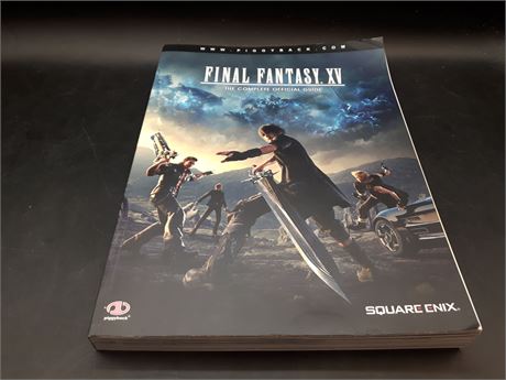 FINAL FANTASY XV STRATEGY GUIDE BOOK - VERY GOOD CONDITION