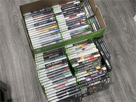 EMPTY VIDEO GAME CASES - XBOX & SOME PLAYSTATION