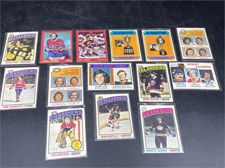 (14) 1970s NHL CARDS