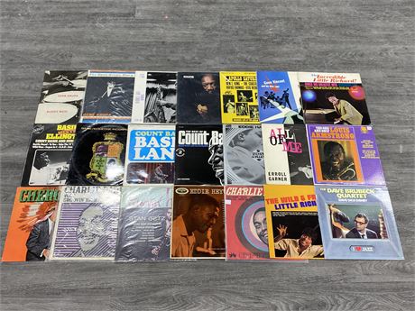 LARGE LOT OF BLUES, JAZZ, + ROCK RECORDS - CONDITION VARIES