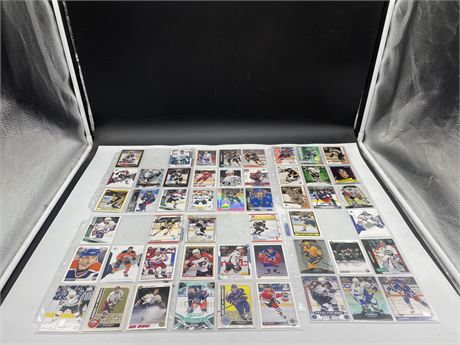 6 SHEET OF NHL STAR CARDS